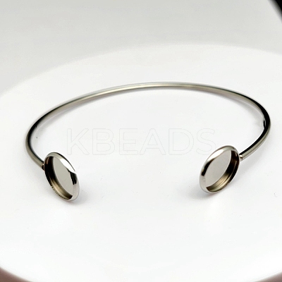 304 Stainless Steel Cuff Bangle Making FIND-WH0032-97P-1