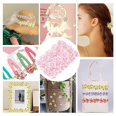 5 Yards Organza Lace Embroidery Costume Accessories DIY-GF0005-18E-1