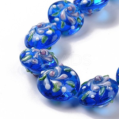 Handmade Bumpy Lampwork Beads Strands LAMP-K027-06H-1
