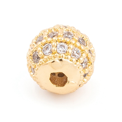 Ion Plating(IP) Cubic Zirconia Beads KK-O146-02A-G-1