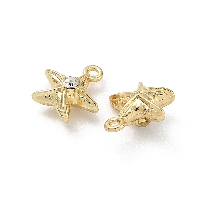Alloy Rhinestone Pendants FIND-L024-08G-1