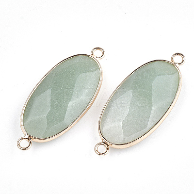 Natural Green Aventurine Links connectors X-G-S344-03C-1