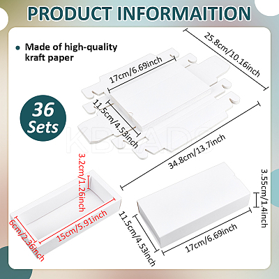 Kraft Paper Folding Drawer Boxes CON-WH0110-66B-1