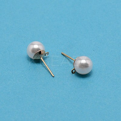 304 Stainless Steel Stud Earring Findings STAS-WH0029-02C-01-1