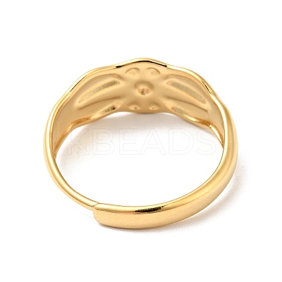 Ion Plating(IP) 304 Stainless Steel Sun Adjustable Ring for Men Women RJEW-I085-14G-1