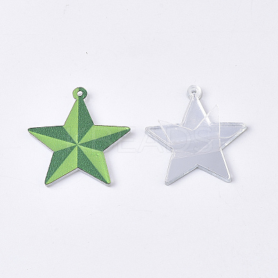 Acrylic Pendants OACR-S035-14B-1