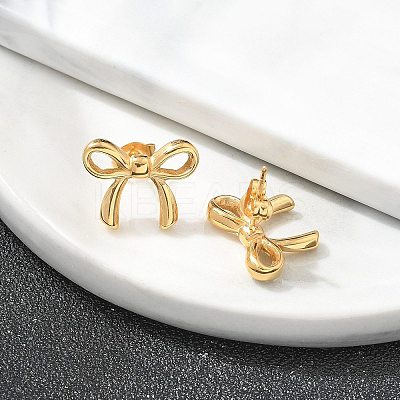 PVD Vacuum Plating 304 Stainless Steel Stud Earrings EJEW-C099-18GP-1