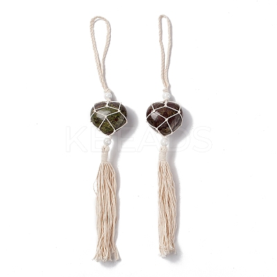 Natural Dragon Blood Pendant Decorations HJEW-E579-01A-1