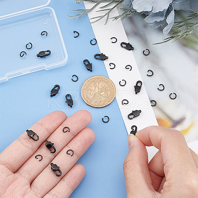 12Pcs Ion Plating(IP) 304 Stainless Steel Lobster Claw Clasps STAS-UN0040-75-1