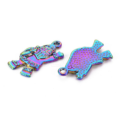 Rainbow Color Alloy Pendants PALLOY-S180-267-NR-1