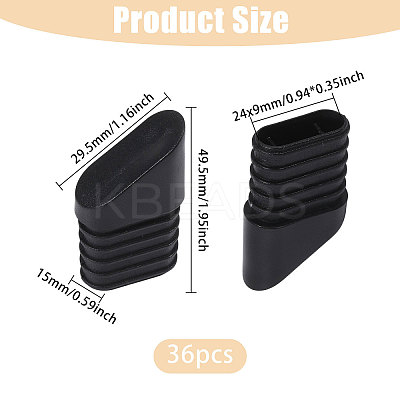 Plastic Furniture End Caps FIND-WH0179-015B-1