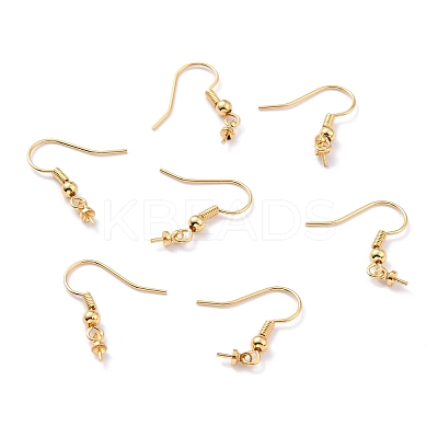 Real 18K Gold Plated Brass Earring Hooks LS-KK-L151-03G-NR-1