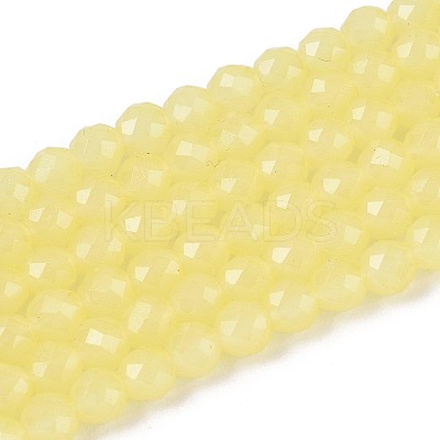 Imitation Jade Glass Beads Strands GLAA-T028-4mm-11H-1