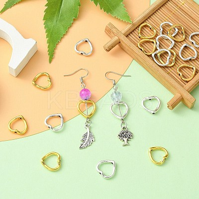 20Pcs 2 Colors Tibetan Style Bead Frame TIBEB-YW0001-20-1