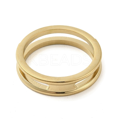 Ion Plating(IP) 304 Stainless Steel Rings RJEW-K268-04G-1
