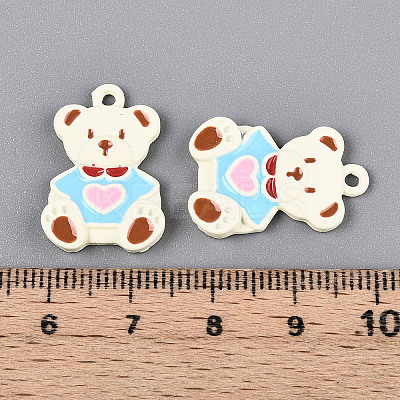 Alloy Spray Painted Enamel Pendants X-ENAM-S115-200-1