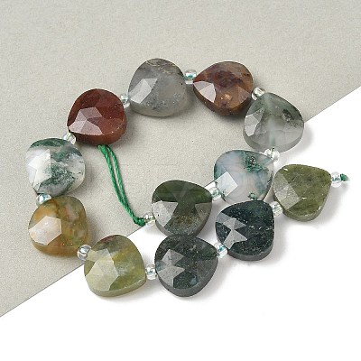 Natural Indian Agate Beads Strands G-D316-A09-1