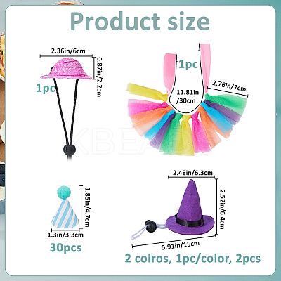 Birthday Hat Paper Cake Insert Card Decoration DIY-FH0010-01-1