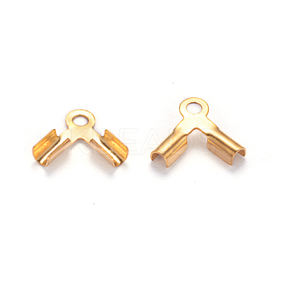 Ion Plating(IP) 304 Stainless Steel Folding Crimp Ends LS-X-STAS-M234-01-1