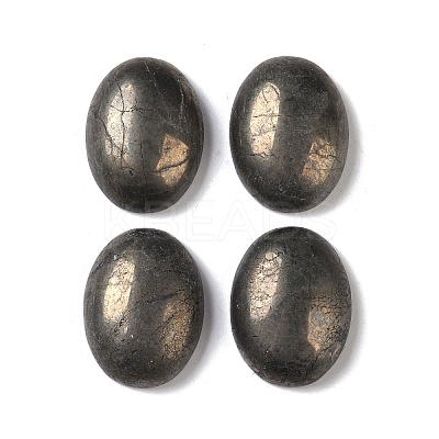 Natural Pyrite Cabochons G-B080-01A-15-1