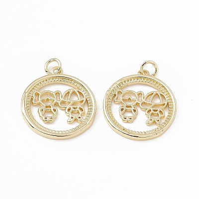 Brass Pendants KK-E068-VB200-1