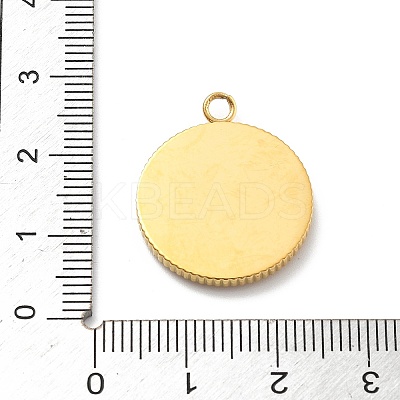 304 Stainless Steel Enamel Rhinestone Pendants STAS-L283-38G-1