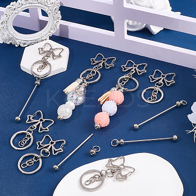 10Pcs Alloy Keychain Clasps KEYC-SC0001-80B-1