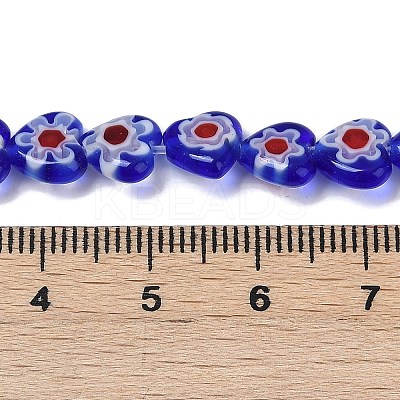 Handmade Millefiori Lampwork Beads Strands LAMP-G166-15A-1