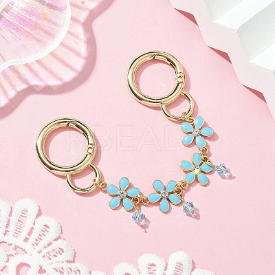 Zinc Alloy Spring Gate Rings Bag Extension Chains AJEW-BA00142-03-1