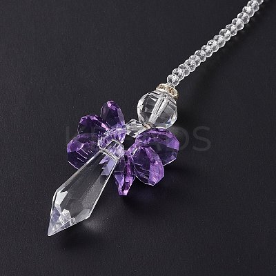 Crystal Fairy Beaded Wall Hanging Decoration Pendant Decoration LS-HJEW-G019-02D-1