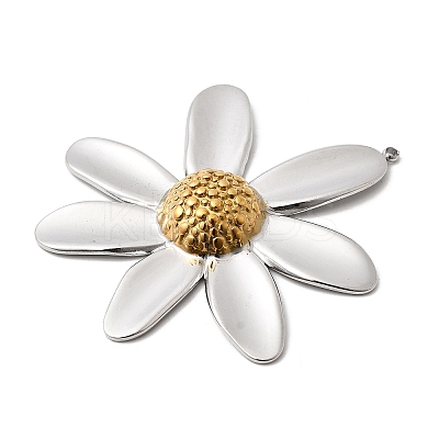 Two Tone 304 Stainless Steel Big Pendants STAS-B120-01GP-02-1