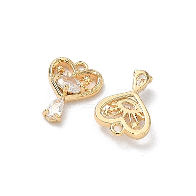 Brass Pave Cubic Zirconia Pendants KK-A286-22G-01-1