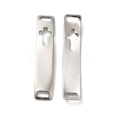 Tarnish Resistant 201 Stainless Steel Connector Charms STAS-D244-31P-E-1