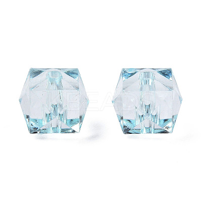 Transparent Acrylic Beads X-TACR-Q259-10mm-V38-1