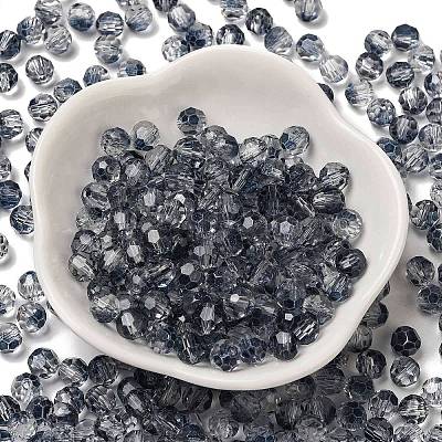 Transparent Colours Glass Round Beads SEED-F006-04A-09-1