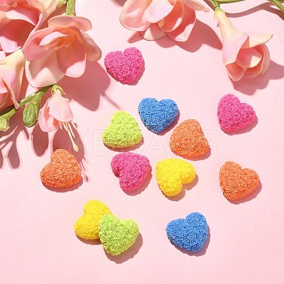 30Pcs Opaque Resin Cabochons RESI-CJ0003-54-1