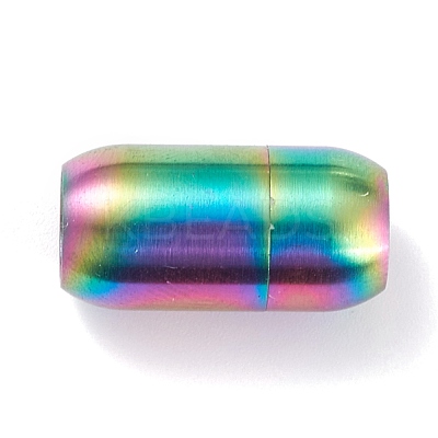 Ion Plating(IP) 304 Stainless Steel Magnetic Clasps with Glue-in Ends STAS-G239-13C-1