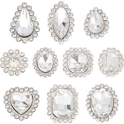 100Pcs Sew on Rhinestone GLAA-CY0001-01A-1