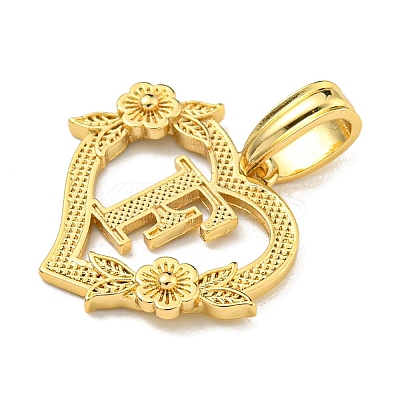 Heart Brass Pendants KK-I714-04G-F-1