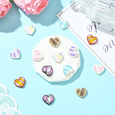 14Pcs 7 Colors Alloy Enamel Beads ENAM-CJ0007-15-1