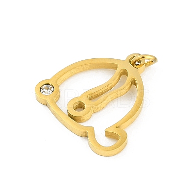 304 Stainless Steel Pendants STAS-R137-01G-Q-1