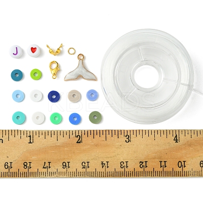 Handmade Polymer Clay Heishi Bead DIY Jewelry Kits DIY-FS0006-66B-1