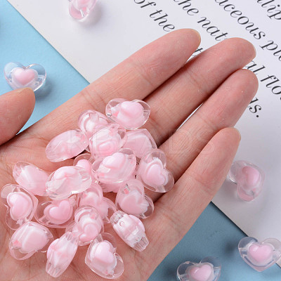 Transparent Acrylic Beads TACR-S152-08A-08-1