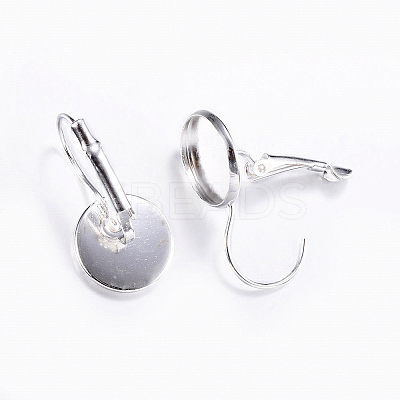 Brass Leverback Earring Findings LS-X-KK-H023-S-NR-1