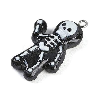 Halloween Theme Resin Pendants RESI-M046-01B-01-1