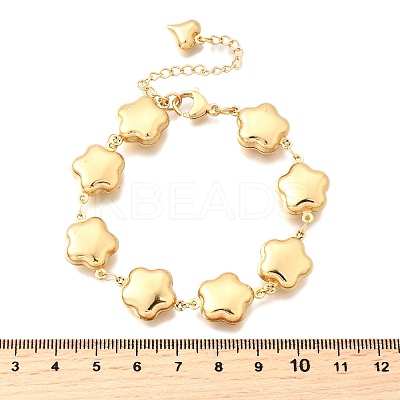 304 Stainless Steel Link Bracelets for Women BJEW-P354-02A-G-1