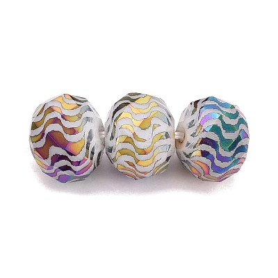 Electroplate Glass Beads EGLA-N026-01A-A03-1