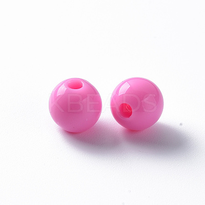 Opaque Acrylic Beads X-MACR-S370-C8mm-M1-1