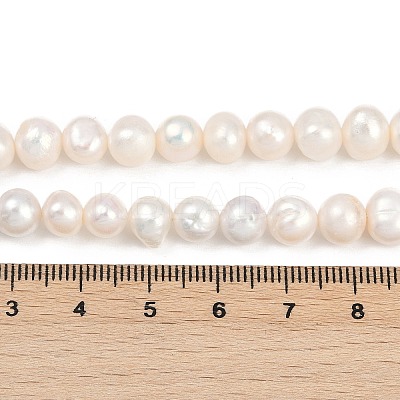 Natural Cultured Freshwater Pearl Beads Strands PEAR-I007-07X-08A-1