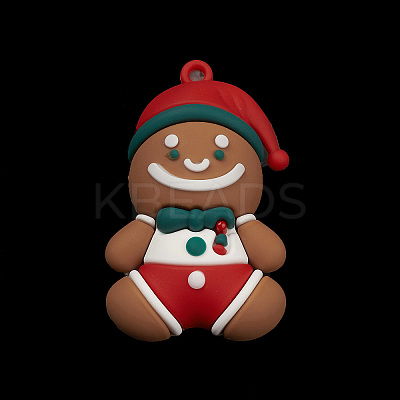 PVC Plastic Christmas Style Big Pendants PVC-O001-02C-1